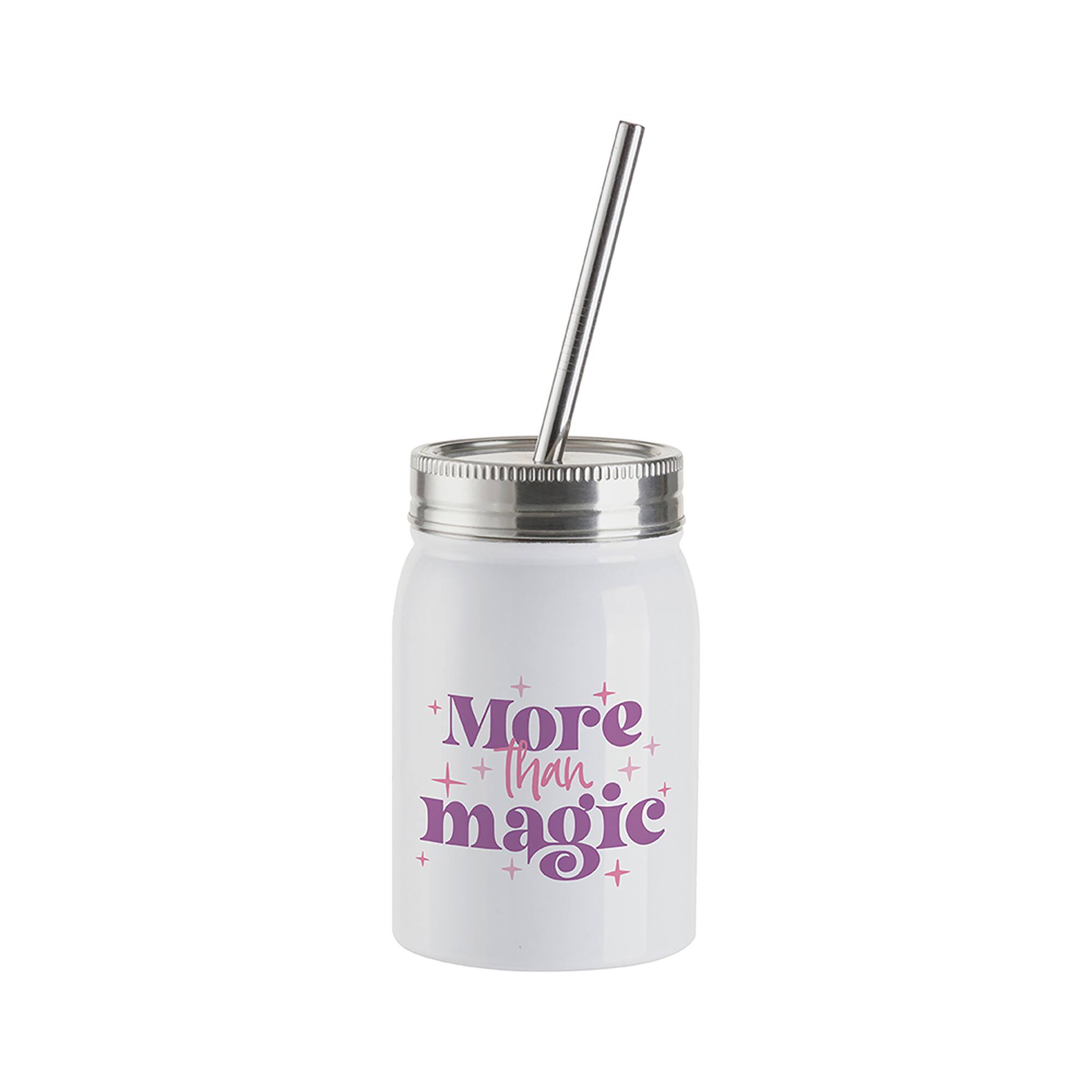 Craft Express 4ct. 17oz. Sublimation Mason Jars w/Straws